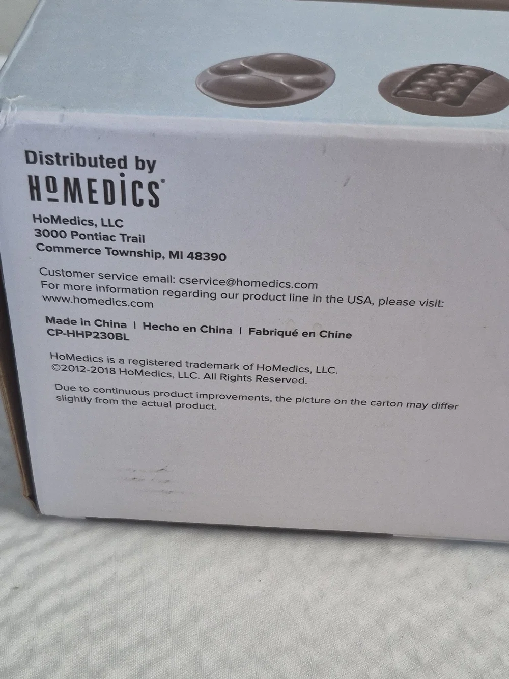 HoMedics Dual Max Handheld Massager in Gray and Red